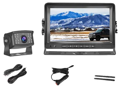 Obrázek produktu pro Systém zadní kamery, noční vidění, široká kompatibilita, 7palcový monitor s 1 kamerou