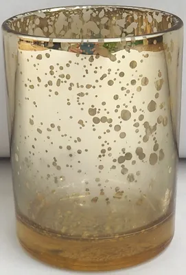 Produktbild von Festlicher Teelichthalter aus Glas - Höhe 6,5 cm