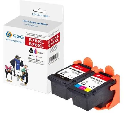 Zdjęcie produktu dla G&G 21402 G&G XXL-Druckerpatrone kompatibel mit Canon PG575/CL576