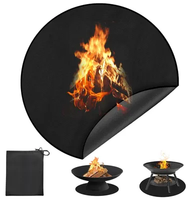 Obrázek produktu pro Kulatá, nehořlavá podložka, průměr 120 cm, tepelně odolná rohož