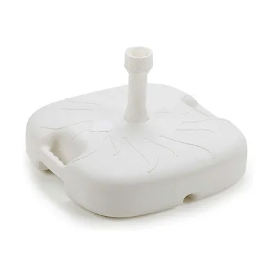 Image de Pied Parasol 18l Blanc Stabilité Et Design Compact Pour Petits Parasols - Ipae Progarden