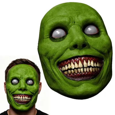 Halloween-Maske für Erwachsene – gruselig, realistisch, 26 cm