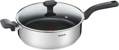 Produktbild von Tefal G72633, Schwarz, Edelstahl, Edelstahl, Schwarz, 175 °C, Thermo-Punkt, Ergonomisch