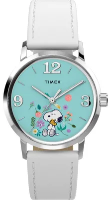 Productafbeelding van Timex dameshorloge, analoog, quartz, met Peanuts-thema, model Marlin