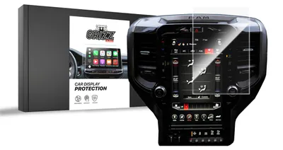 Produktbild von Keramische Autodisplayfolie für Dodge Ram 1500 DT 12,3" (2019-2025), Grizz Protector