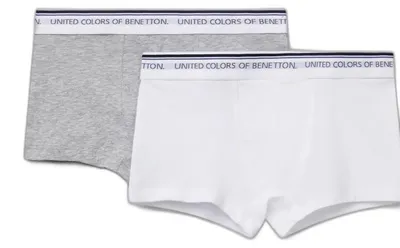 Produktbild von United Colors of Benetton Jungen Set 2 Boxer 3OP80X230 Retroshorts, Grigio, 90