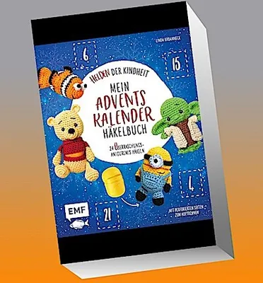 Produktbild von Mein Adventskalender-Häkelbuch: Helden der Kindheit