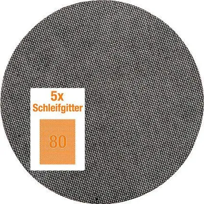 Zdjęcie produktu dla kwb 491508 Papier ścierny do szlifierki tarczowej o ziarnistości 80 (Ø) 225 mm 5 szt