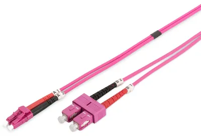 Produktbild von DIGITUS LWL Multimode Patchkabel, OM4, LC / SC