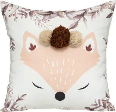 Produktbild von Kissen Fuchspom Poms, mehrfarbig