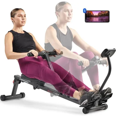 Productafbeelding van Roeimachine - Inklapbaar - 12 weerstandsniveaus - Bluetooth - 10 kg