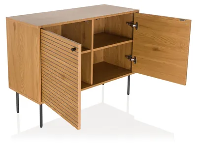 Obrázok produktu pre hjh LIVING Príborník LINNO S Komoda Skriňa s kľučkou 74,0 x 100,0 x 40,0 cm