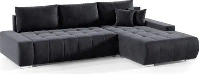 Produktbild von FEDVE Ecksofa Eckcouch DHAKA L Form Sofa mit Schlaffunktion Bettkästen Couch Sofagarnitur Rechts