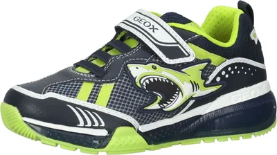 Produktbild von GEOX Bayonyc - Navy / Lime Synthetik Größe: 35 Normal