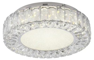 Produktbild von LED-Deckenleuchte - 37 x 37 cm - Grau - Kunststoff - Metall