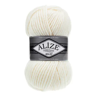 Produktbild von 100g Strickgarn Strickwolle Alize Superlana Maxi 25% Wolle, 100g, Farbwahl