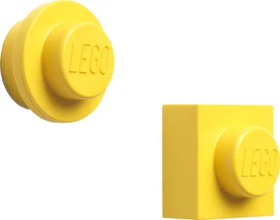 Produktbild von LEGO Haftmagnet-Set 2-teilig gelb