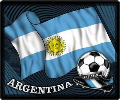 Produktbild von Mousepad Mauspad - Argentinien Fahne Fußball - 83014 Gr. 24 x 20cm