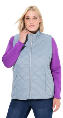 Productafbeelding van Ulla Popken dames, grote maten, plus size. HYPRAR functionele gewatteerde vest