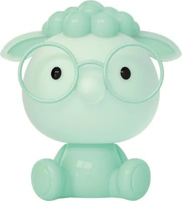 Image de Luxus Europe - Lampe de chevet pour enfants, mouton, vert menthe - Veilleuse LED sans fil pour enfants - Rechargeable par USB-C