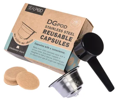 Produktbild von Wiederverwendbare Kaffeekapsel geeignet für NESCAFÉ® Dolce Gusto® Sealpod Standard Pack