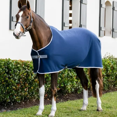 Produktbild von Horseware Ireland Abschwitzdecke Amigo Jersey Cooler Navy/Titanium Grey & Silver 145 (6'6)