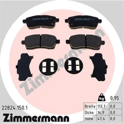 Produktbild von Zimmermann Bremsbeläge für Suzuki Ignis