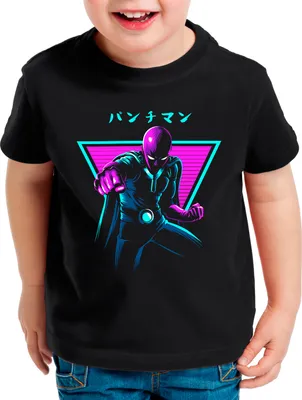 Produktbild von BaumwolleCloud Neon Saitama Kinder T-Shirt saitama one anime punch cosplay