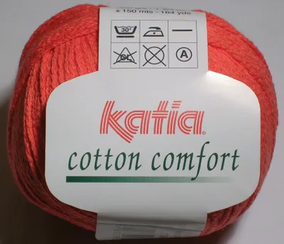 Produktbild von Baumwolle COMFORT von Katia, BW-Mischgarn mit leichtem Stretcheffekt - ROT (19) - 50 g / ca. 150 m