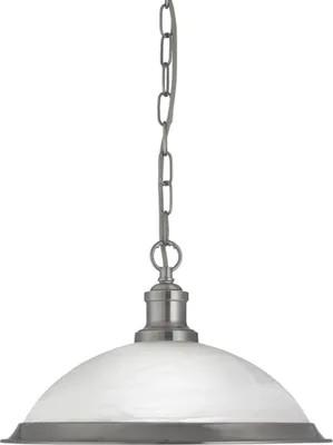 Immagine prodotto di Lampada a sospensione moderna BARBY argento metallo vetro E27 lampada a sospensione soggiorno sala da pranzo tavolo da pranzo