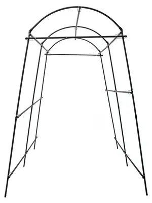 Image de Support de jardin, largeur réglable, structure métallique durable, couleur noire