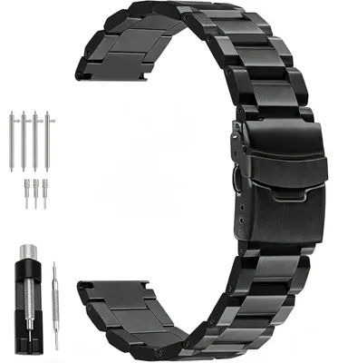 Immagine prodotto di Solidchoice - Cinturini in acciaio inossidabile per orologi, ideali per la sostituzione di cinturini in acciaio