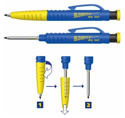 Produktbild von Bleispitz Tiefloch-Marker 2in1 Set (2-in-1 Marker & Druckbleistift) 1492