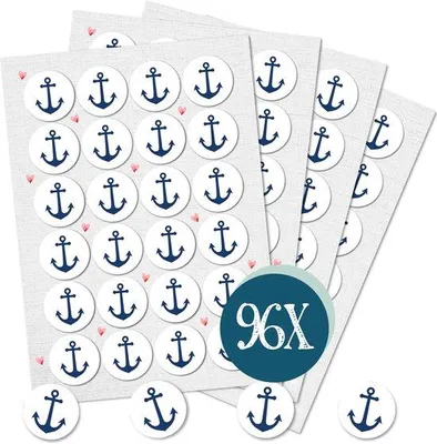 Produktbild von Maritime Aufkleber 96 Stück