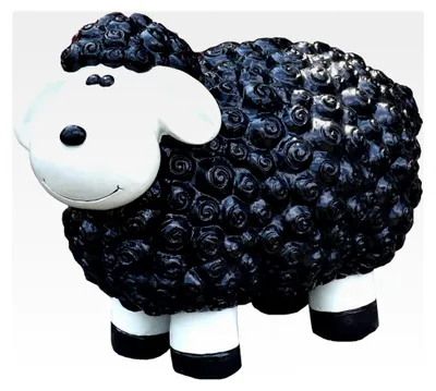 Produktbild von Dekofigur schwarzes Schaf - Bunte Schafe für Haus und Garten