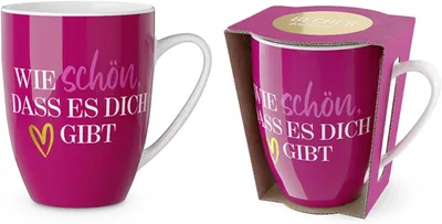 Produktbild von Kaffeetasse -Wie schön, dass es dich gibt - Herz 250 ml Geschenke für Dich