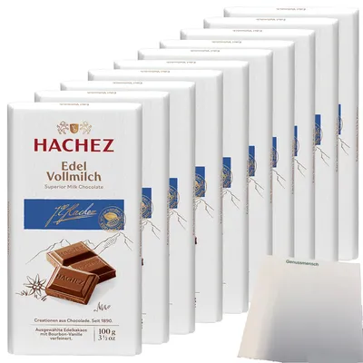 Produktbild von Hachez Schokolade Edel Vollmilch VPE (10x100g Tafel) + usy Block