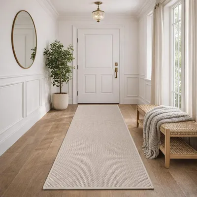 Produktbild von Fußmatte Innen 80 x 120 cm Beige Rutschfest Waschbar Schmutzfangmatte