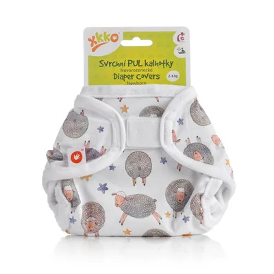 Produktbild von xkko Newborn Überhose Klett Dreamy Sheeps