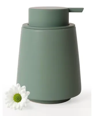 Obrázok produktu pre Keramický dávkovač mydla, zelený, 400 ml, s veľkou pumpičkou, matný povrch