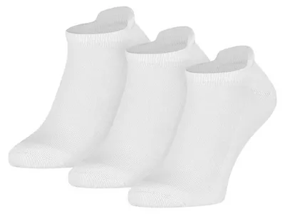 Produktbild von Sneakersocken aus Baumwolle mit Frotteesohle - 3 Paar – Weiß – 39-42