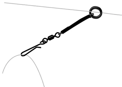Produktbild von Black Cat Breaking Line Connector - 2 Wallerwirbel für Reißleinen