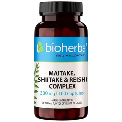 Image de Complexe Bioherba de maitake, shiitake et reishi 380 mg