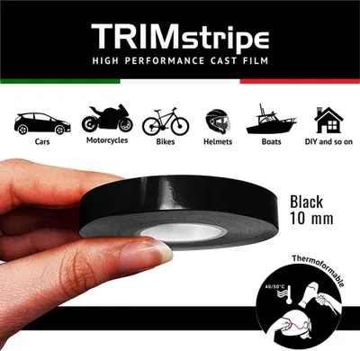 Obrázek produktu pro Dekorační lepicí pásky pro automobily, černé, 10 mm x 10 m