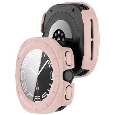 Produktbild von Schutzhülle mit Glas für Galaxy Watch Ultra 2 / 1, Bizon Case Watch Adamo, Rosa