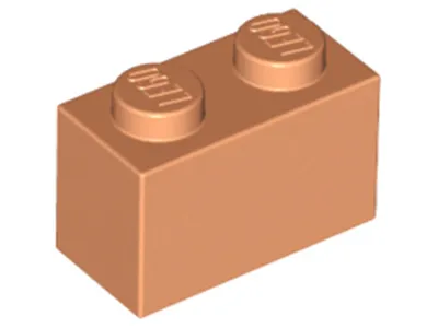 Produktbild von Lego® 250 Stück 3004 Stein Brick 1x2 Part Basic Steine 250 Nougat