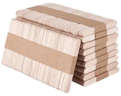 Produktbild von Mini Holzstäbchen für Bastelarbeiten - 500 Stück - 5,5 x 0,5 cm