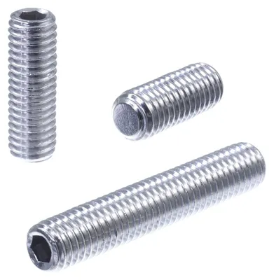 Produktbild von SECCARO Gewindestift mit Kegelkuppe M6 x 25 mm, Edelstahl V2A VA A2, DIN 913 / ISO 4026, Innensechskant, 20 Stück