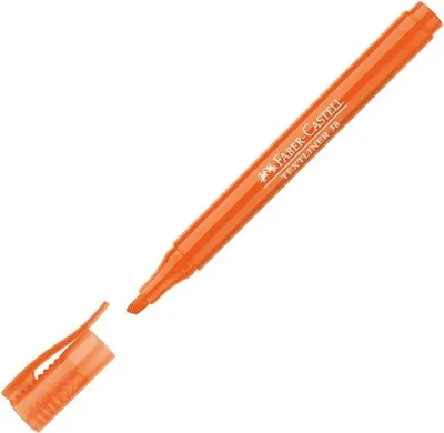 Obrázok produktu pre Faber-Castell Textliner 38, 1 kusov, Oranžová, Oranžová, Kolo, Papája, Nemecko