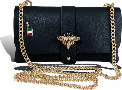 Immagine prodotto di Pochette Florence blu scuro in pelle D2OTM803B